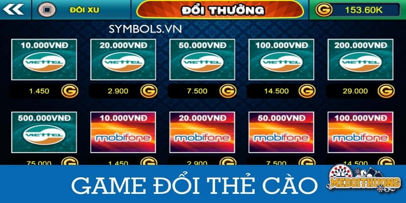 game bài đổi thưởng thẻ cào